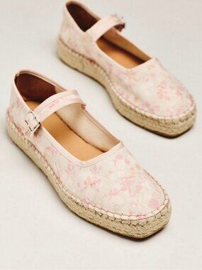 NWB Maeve Mary Jane Espadrille Flats - Floral Sz 8-8.5 feels like 6-6.5
